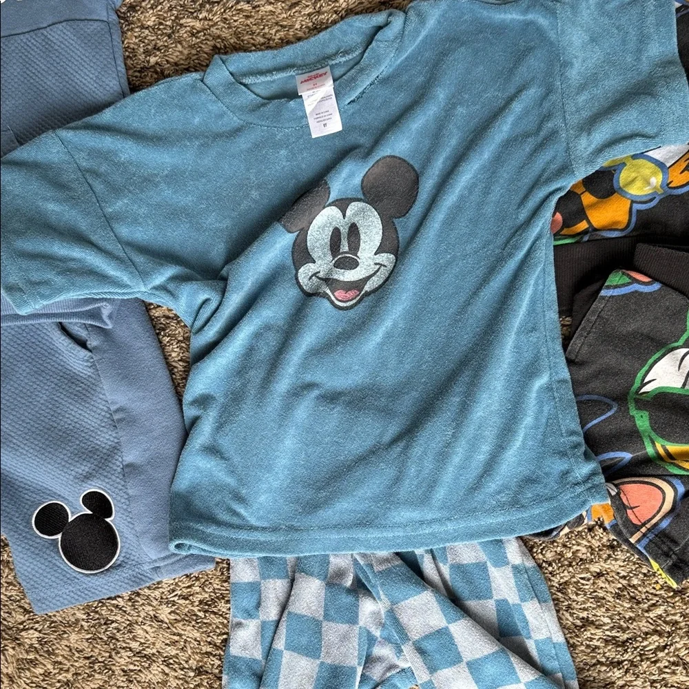Disney Mickey & Friends Toddler Outfit Bundle - Blue & Black